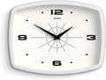 Movie Wall Clock Retro Rectangular 10 in - Cool Mid-Century Look