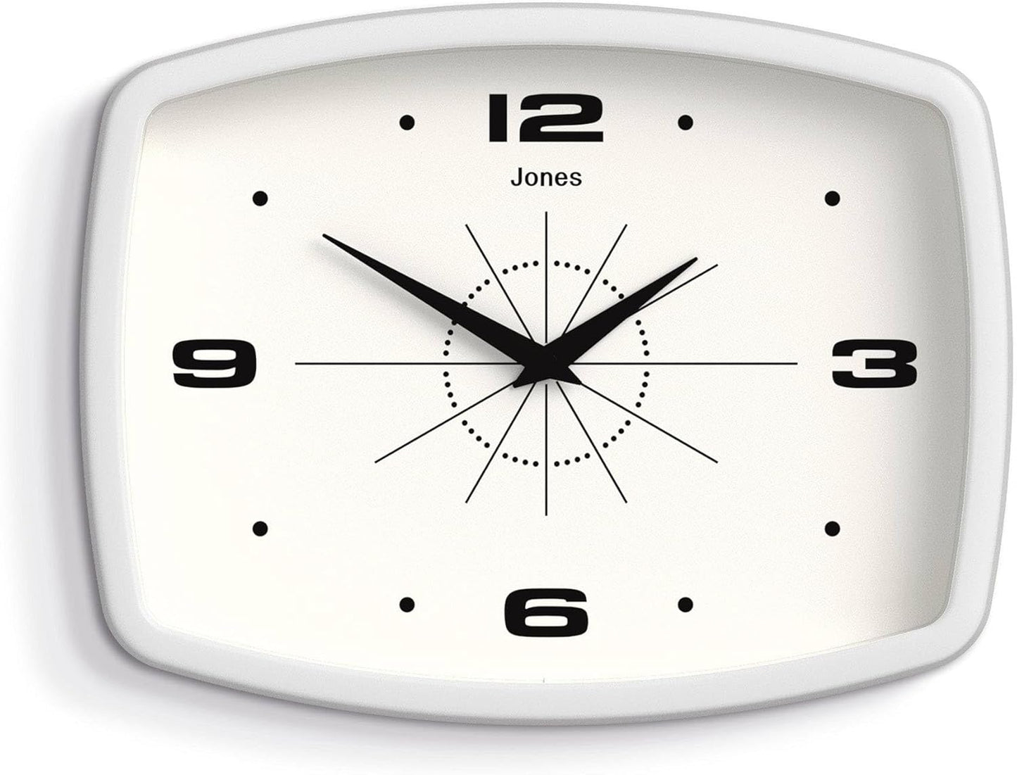Retro Rectangular Movie Wall Clock for Kitchen or Living Room