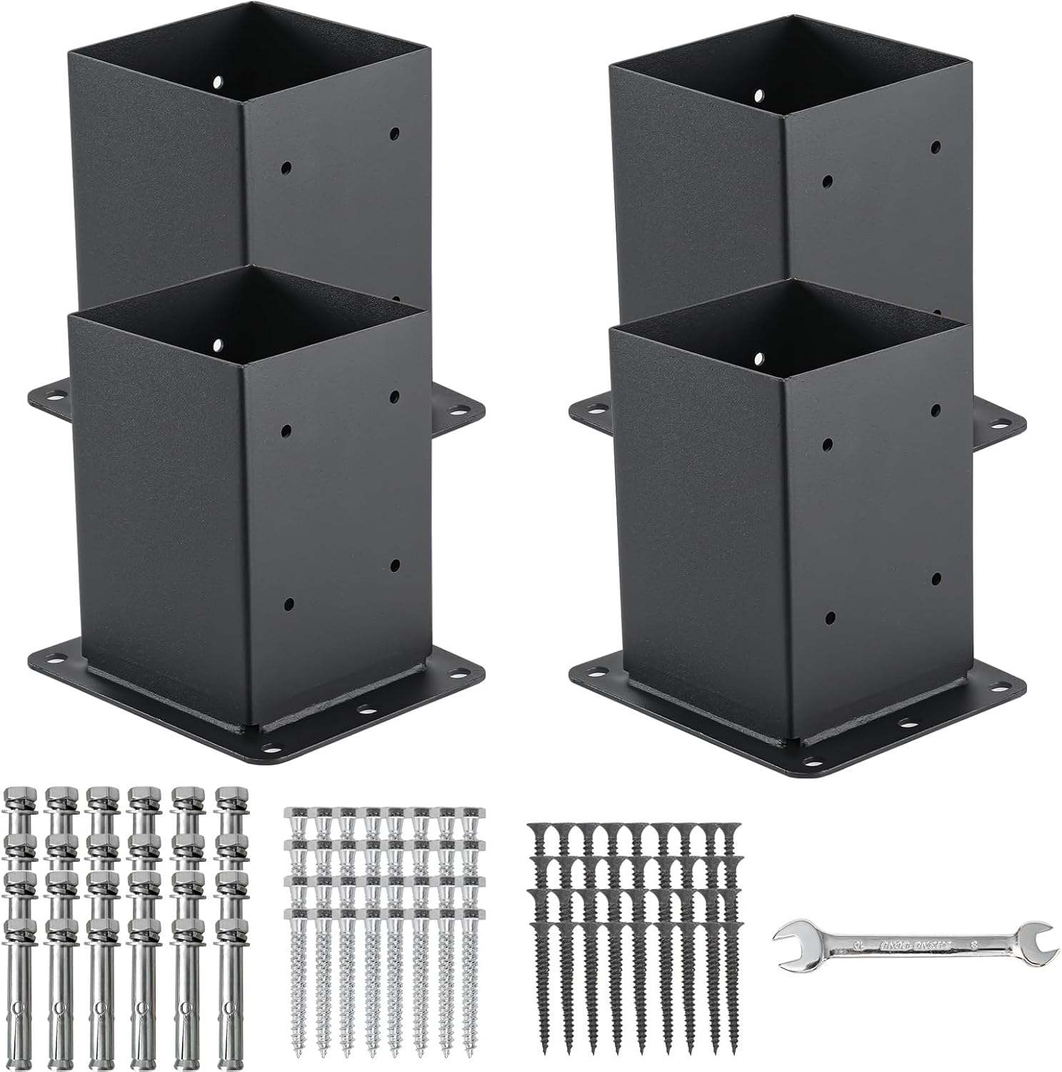 4x4 Post Base Anchors for Decks, Fences, and Pergolas