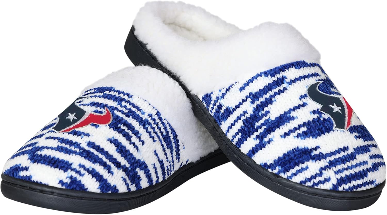 FOCO NFL Sherpa Lined Colorblend Cup Sole Slippers Review