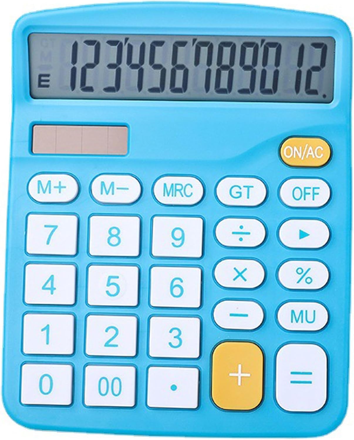 12-Digit Dual Power Calculator - Large Display & Buttons