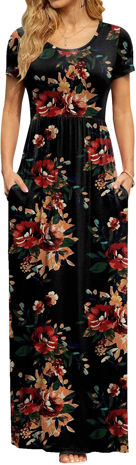 DB MOON Womens Summer Maxi Dresses with Pockets for Any Occasion