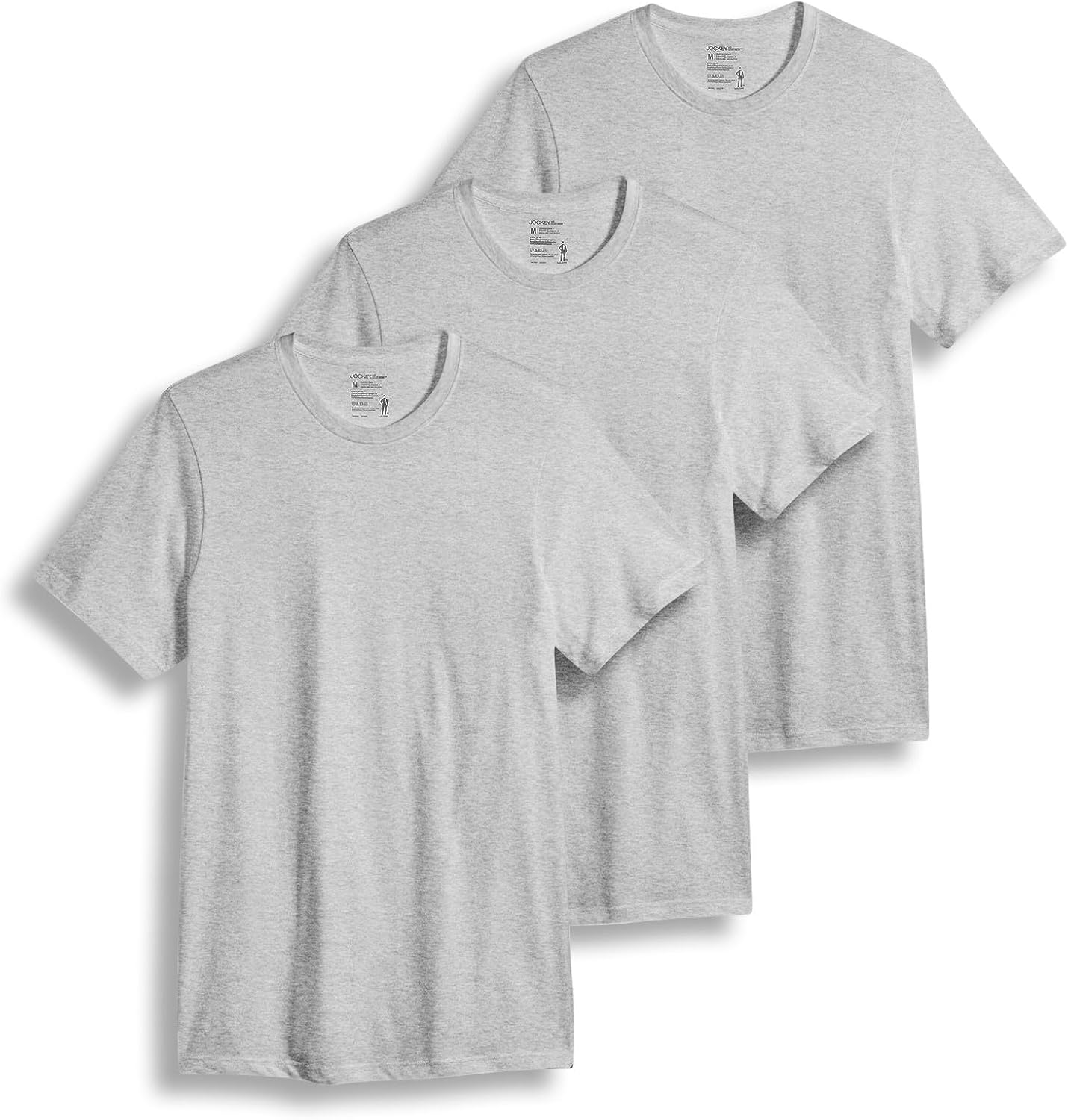 Jockey T-Shirts for Men - Comfortable Cotton Crew Neck Undershirts