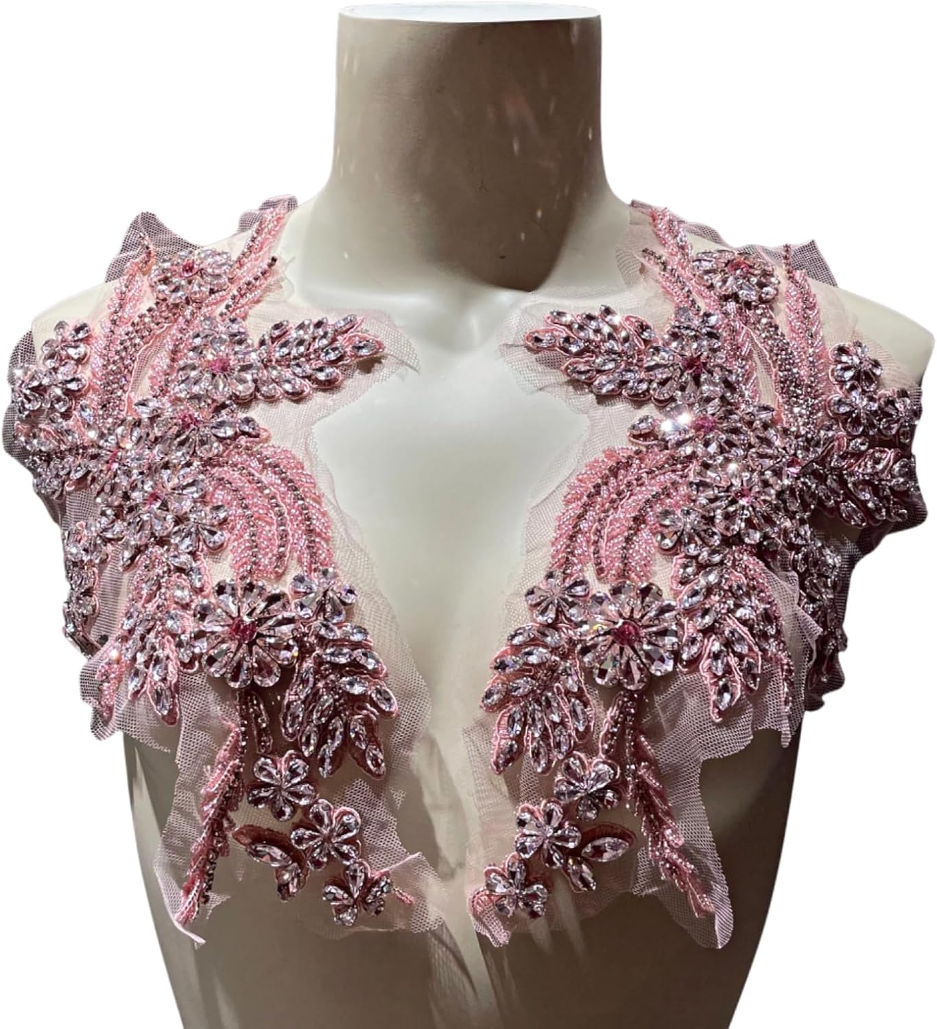 Handmade Rhinestone Appliques for Wedding Dresses and Gowns
