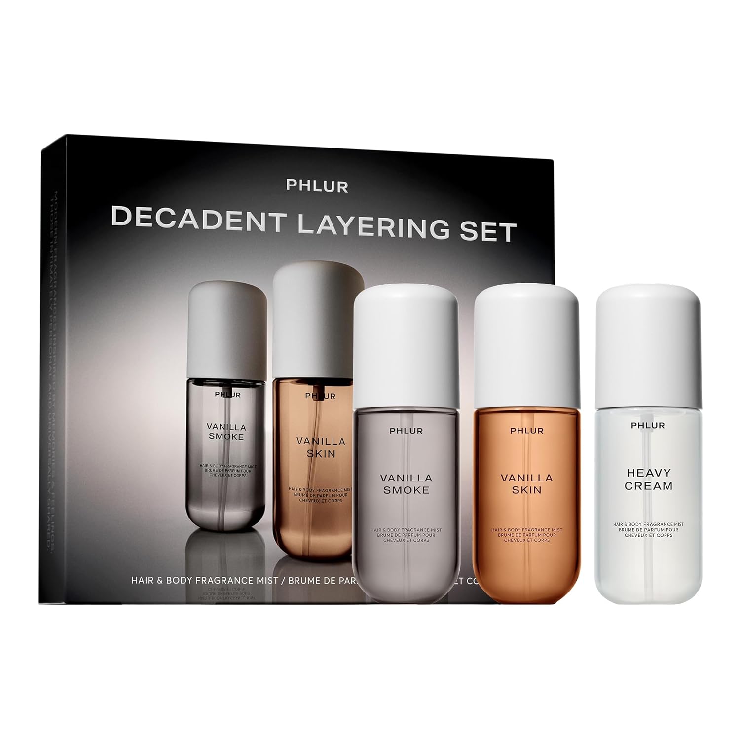 PHLUR Decadent Layering Set - Travel Size Body Mist Trio