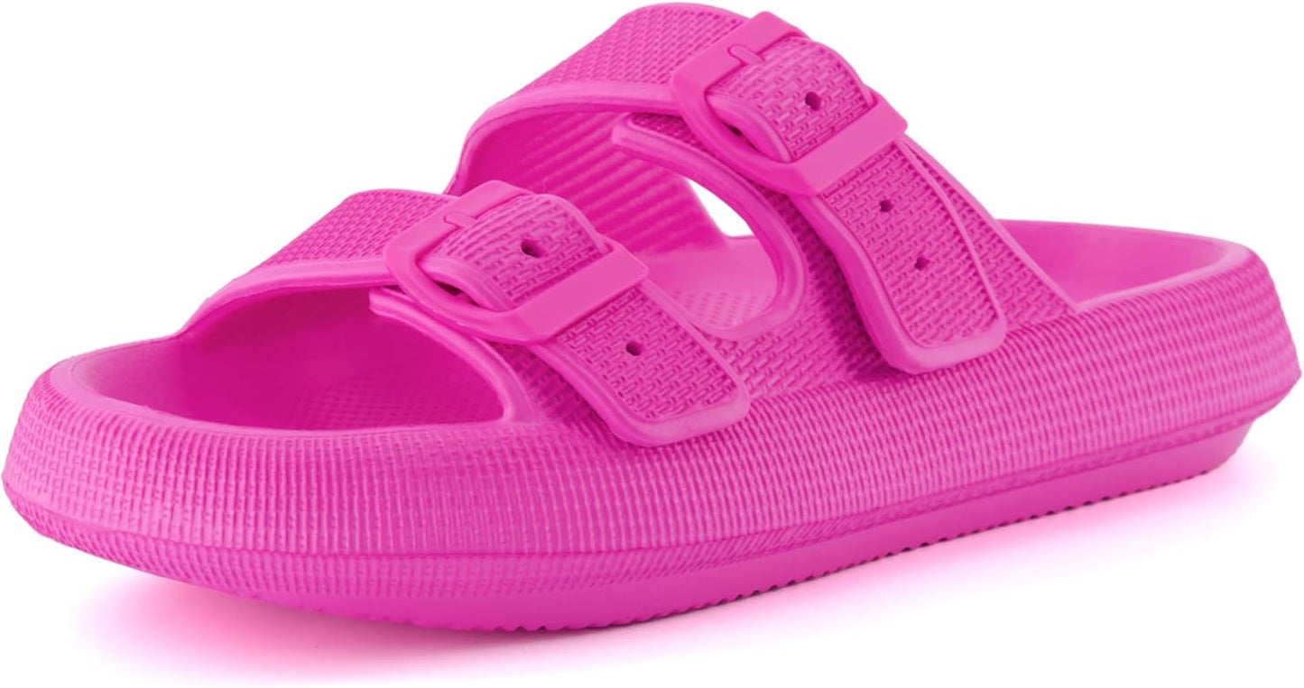 CUSHIONAIRE Women's Fame Recovery Cloud Slide for Comfort