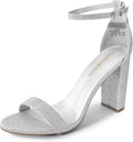 Women's Hi-Chunk High Heel Pump Sandals - 4ft Heel Stylish Fit