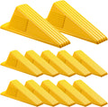 Jumbo Door Stoppers 12 Pack - Heavy Duty 2in Tall Wedge