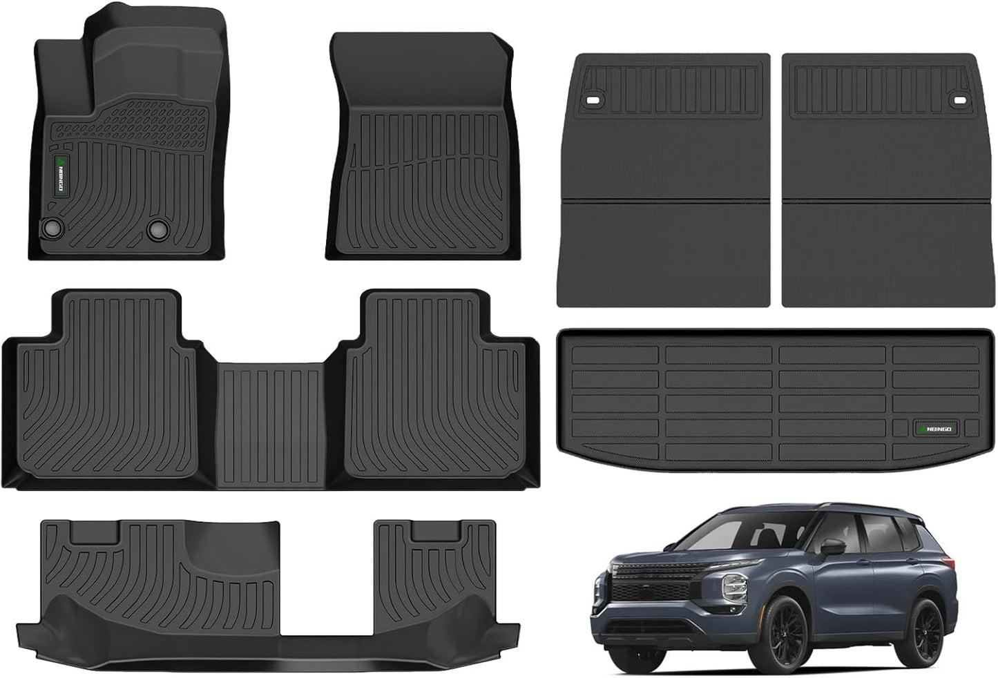 Custom Fit ANBINGO Floor Mats & Cargo Liner for Mitsubishi Outlander