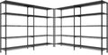 REIBII 5-Tier Heavy Duty Metal Wire Shelves - Industrial 61.7 in x