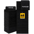 Makeup Remover Cloth 48 Pack Black Coral Fleece - Quick Dry, Reusable