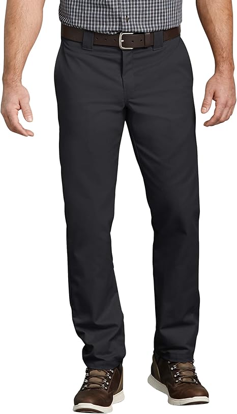 Dickies Men's Slim Taper Stretch Twill Work Pant for Comfort