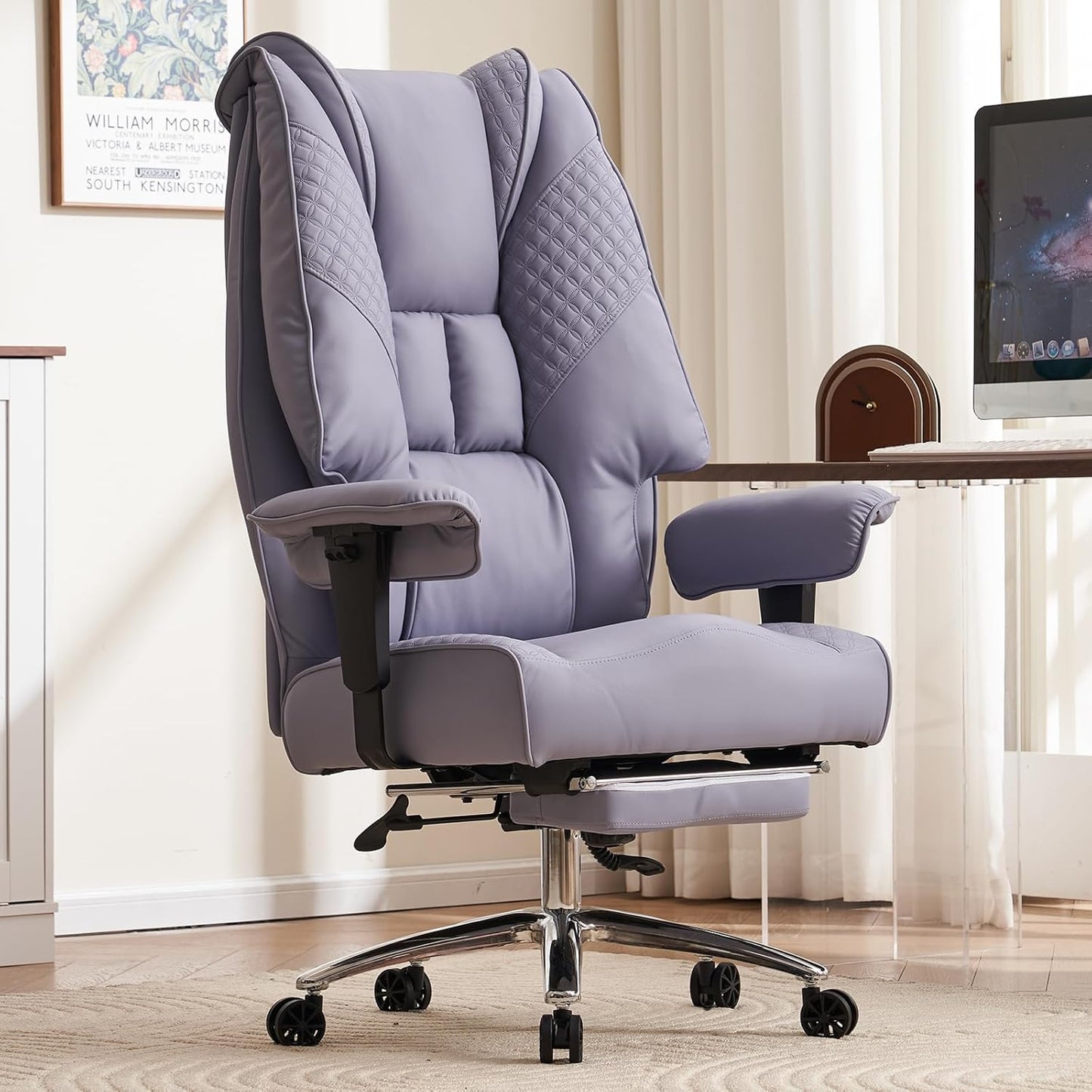 Big and Tall Office Chair with Foot Rest for Ultimate Comfort