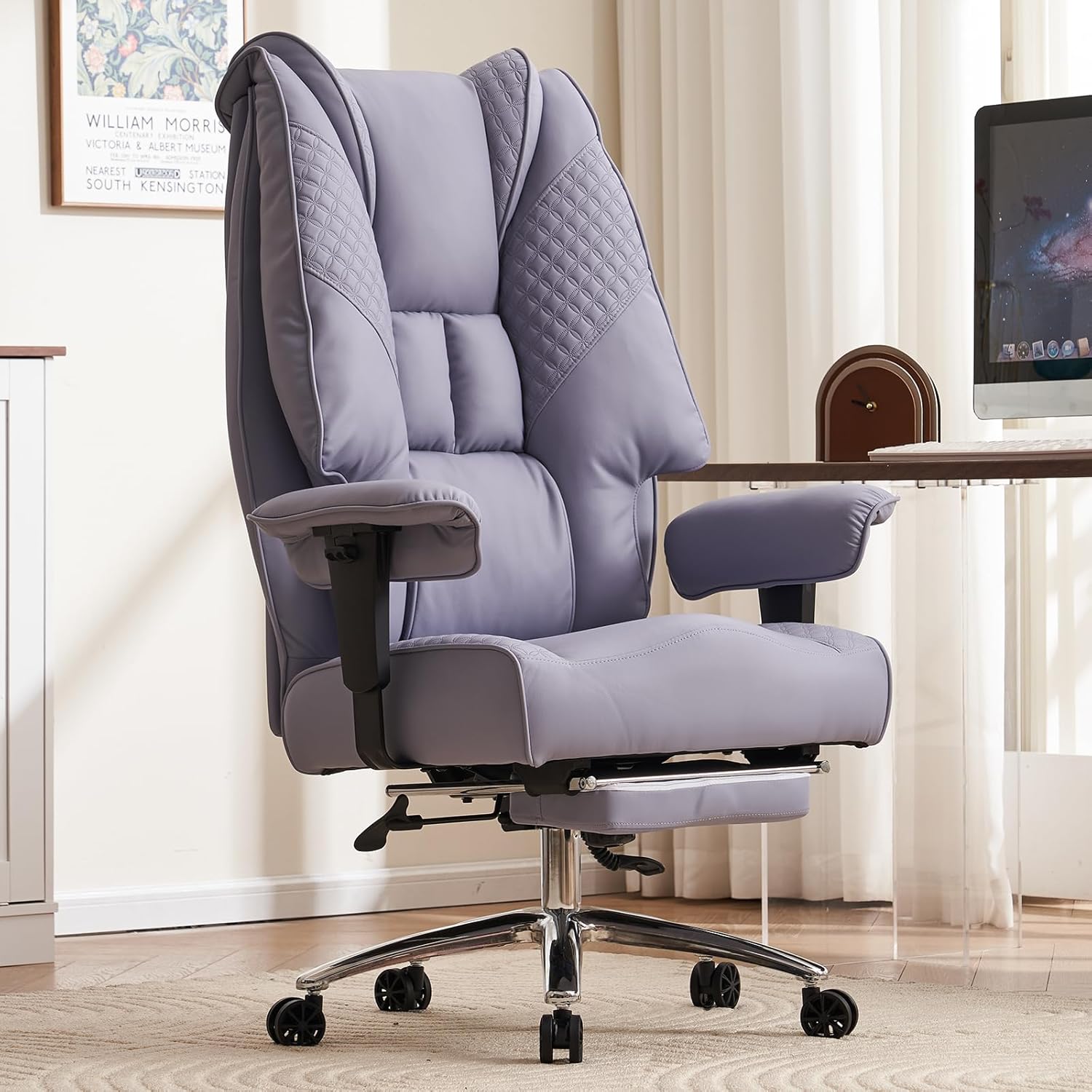 Big and Tall Office Chair with Foot Rest for Ultimate Comfort