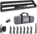 AKLOT Guitar Pedal Board with Built-in Power Supply - Compact Gig