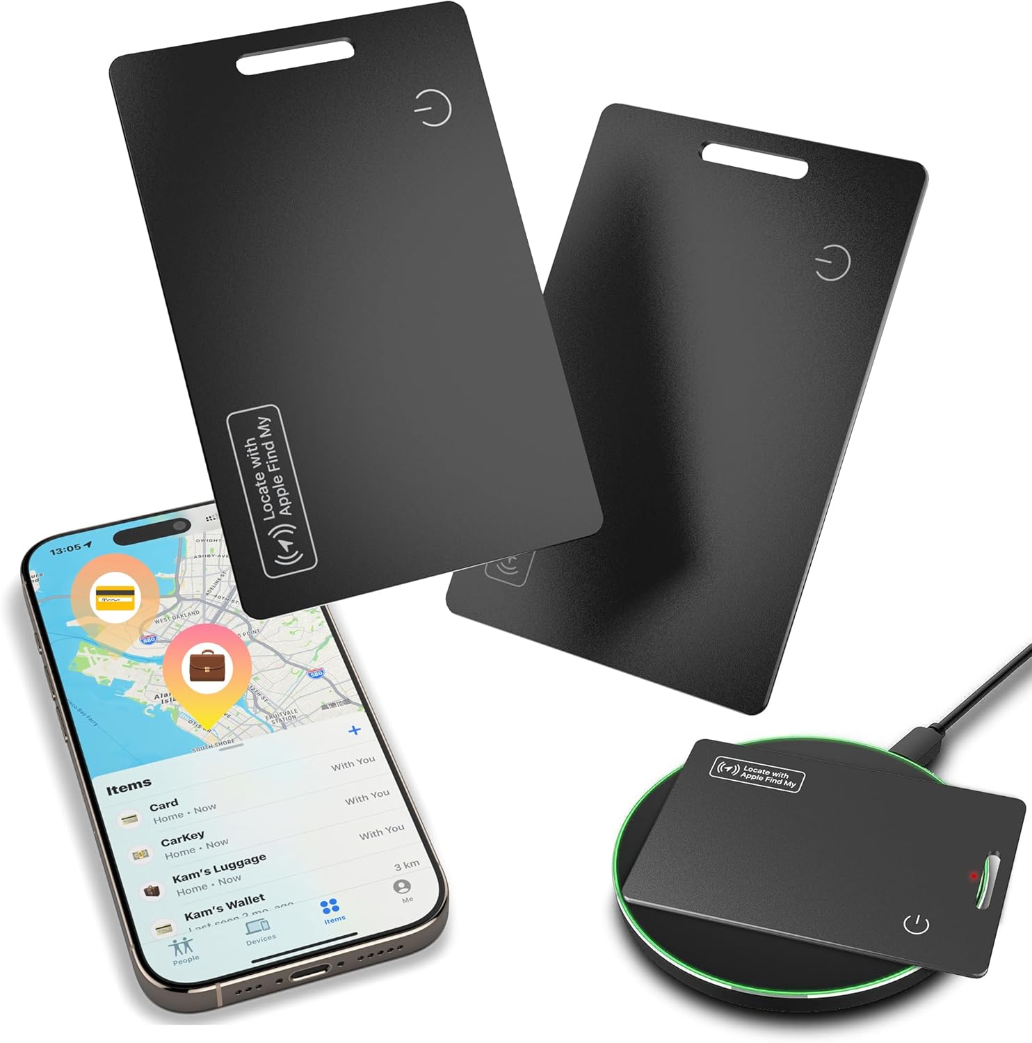 Midlocater Smart Wallet Tracker Card for iOS with Find My App