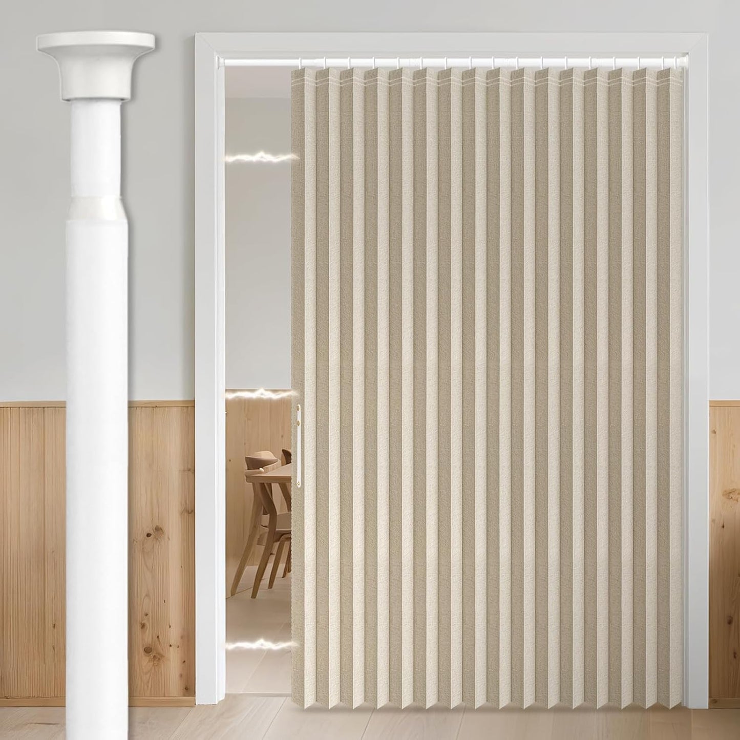 AJAZZ Blackout Accordion Door Curtain for Stylish Home Decor