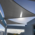 Sun Shade Sail 5ft x 9ft x 9ft Triangle Charcoal UV Block - Patio