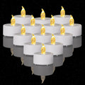 200PCS Flameless LED Tea Lights Candles - Long Lasting Warm Yellow