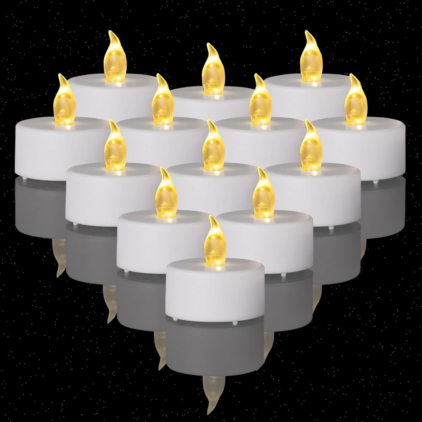 200PCS Flameless LED Tea Lights for Parties and Home Decor
