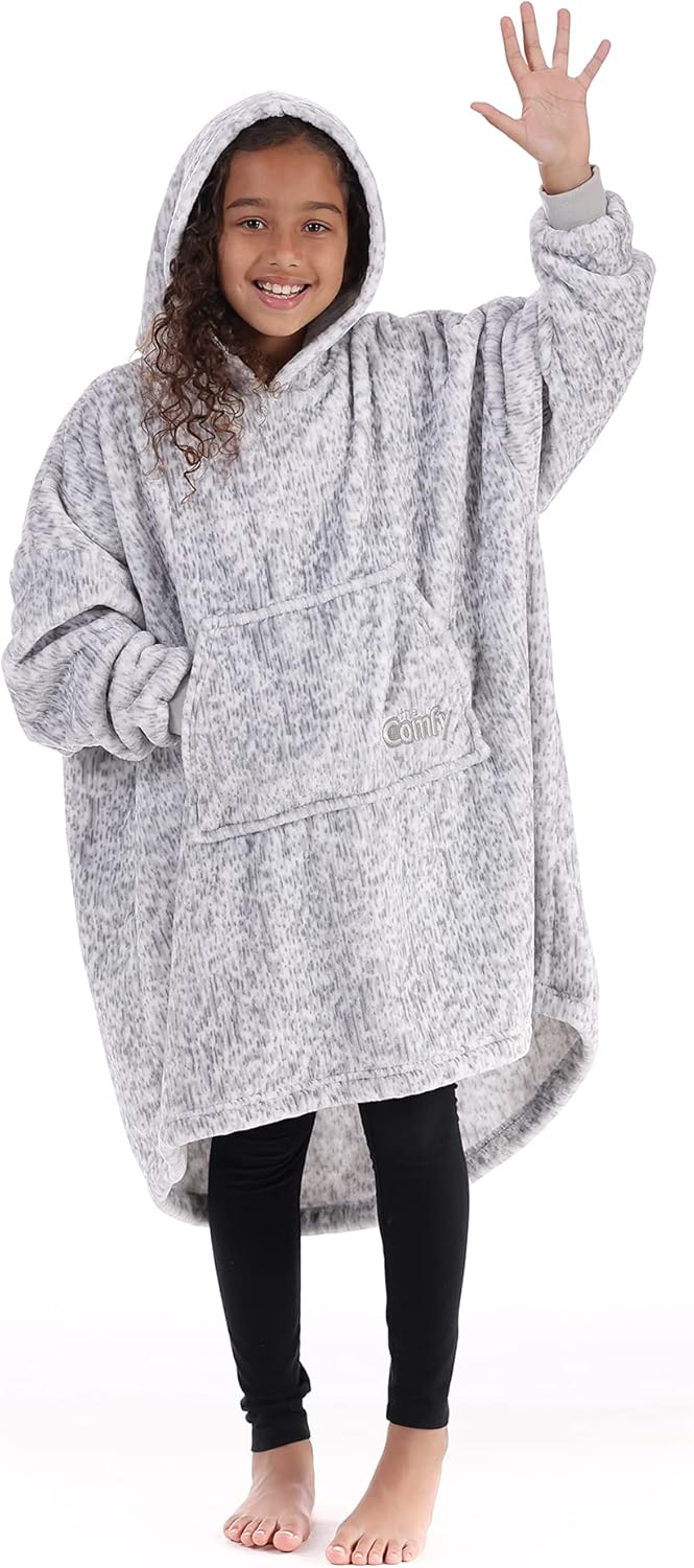 THE COMFY Dream Jr Kids Wearable Blanket with Hood & Pocket