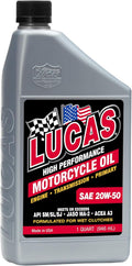 Lucas Oil 10700 High Performance SAE 20W-50 Motorcycle Oil - Durable
