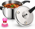Stainless Steel Pressure Cooker 10 Quart - Fast, Safe Induction Ready