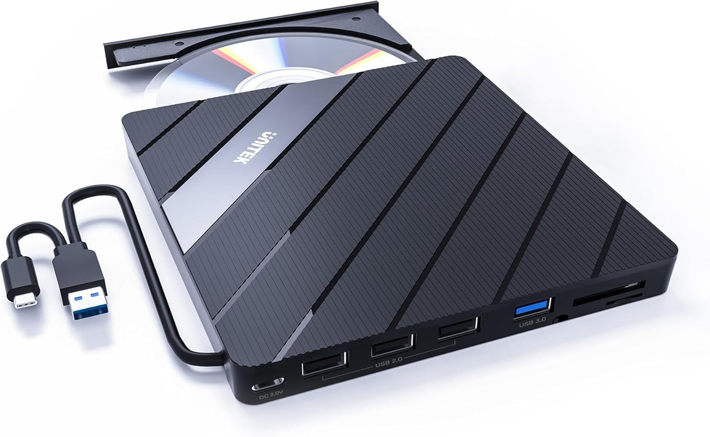 Unitek Portable External DVD Drive - Versatile Performance