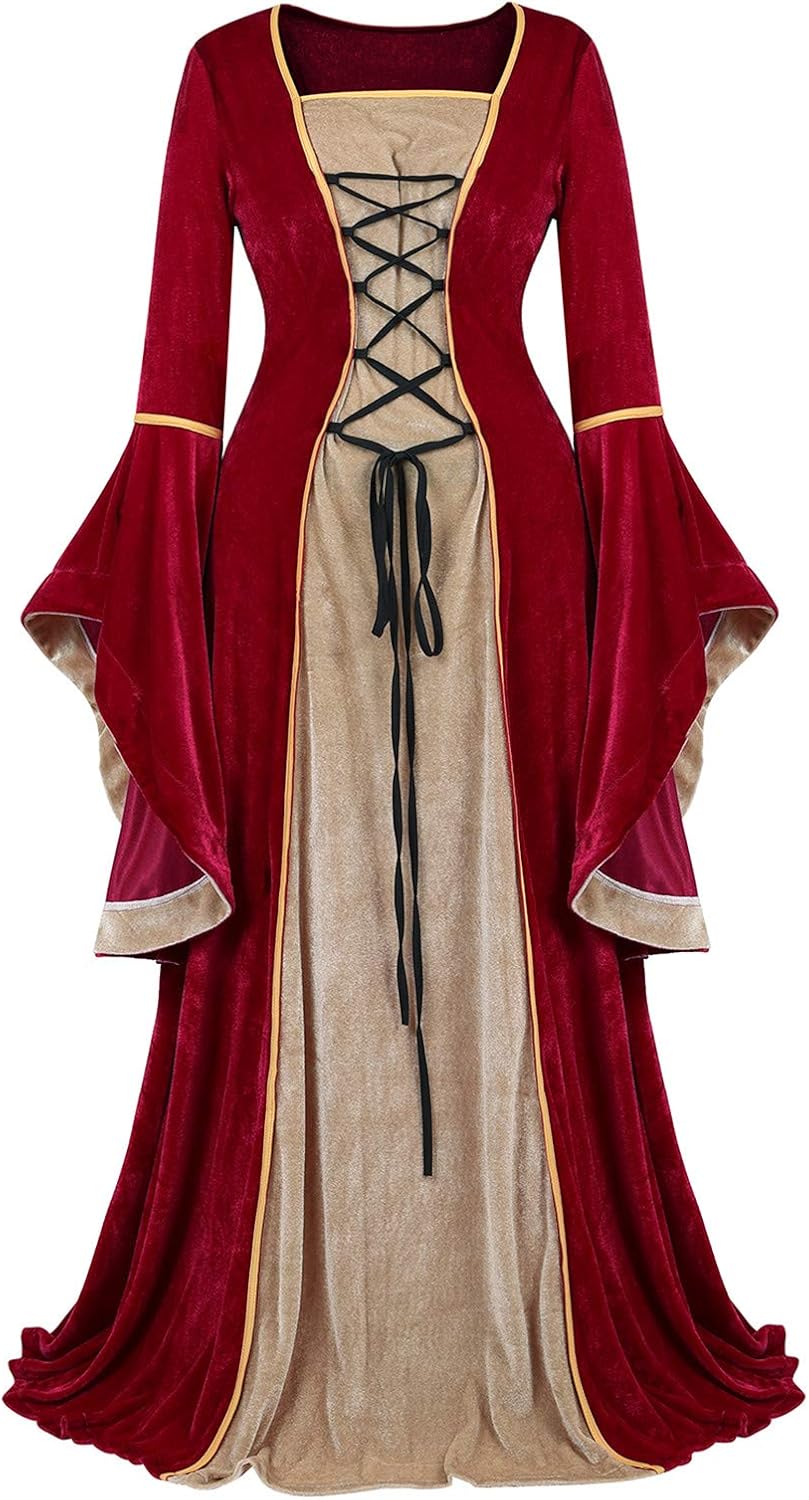 Renaissance Dresses for Women Costume Fairy Medieval Gown