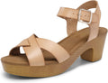 Platform Chunky Heels Open Toe Ankle Strap Sandals - Comfortable Style