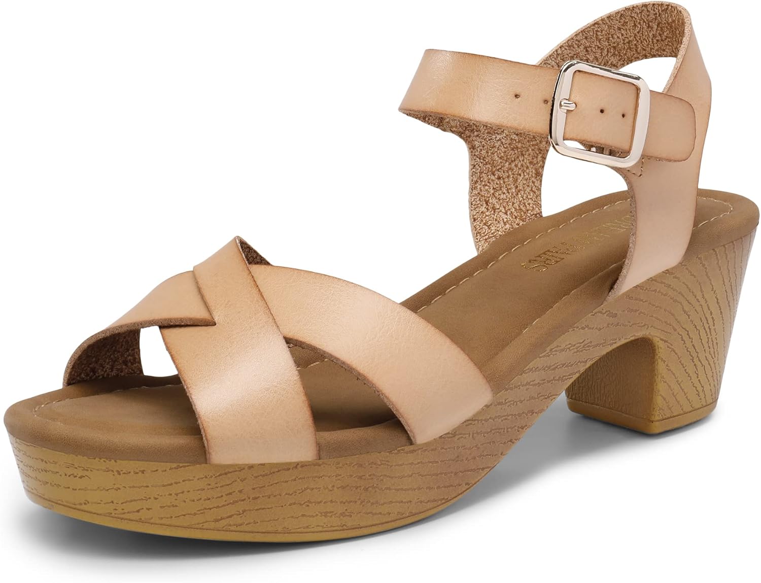DREAM PAIRS Women's Platform Chunky Heels for Stylish Comfort