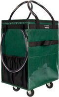 Reusable Grocery Bag On Wheels with 8 Pockets for Easy Transport