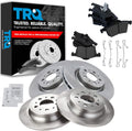TRQ Front and Rear Brake Pad & Rotor Kit for 2004-2006 Volvo V70