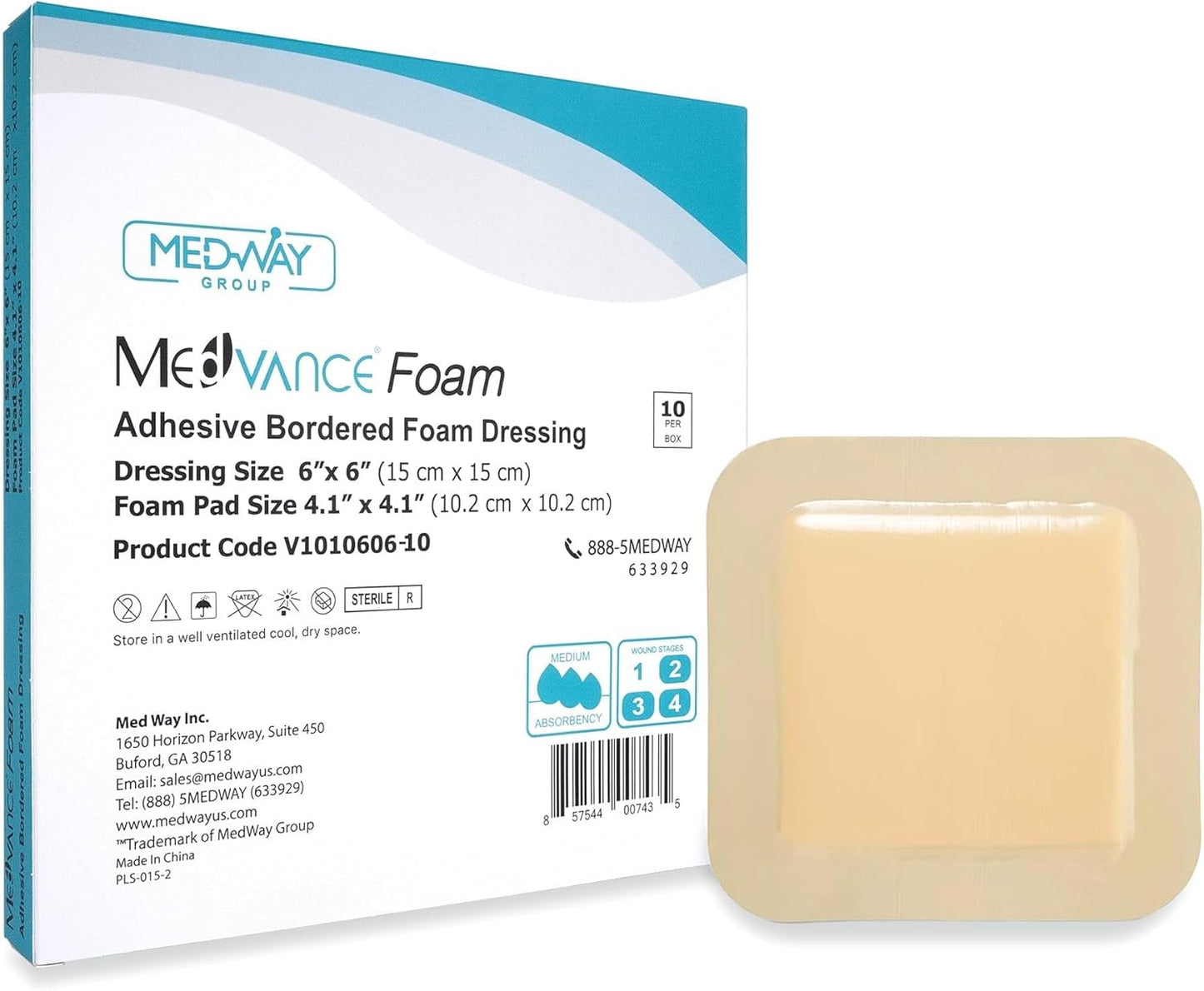 MedVance Foam Bordered Adhesive Dressing for Wound Care