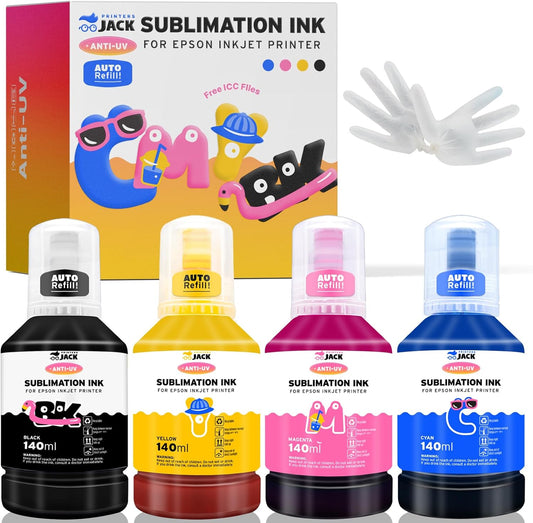 140ml x 4 Sublimation Ink Refill Set by Printers Jack