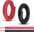 4/0 Gauge Battery Cable 10FT Red + 10FT Black - Pure Copper Welding