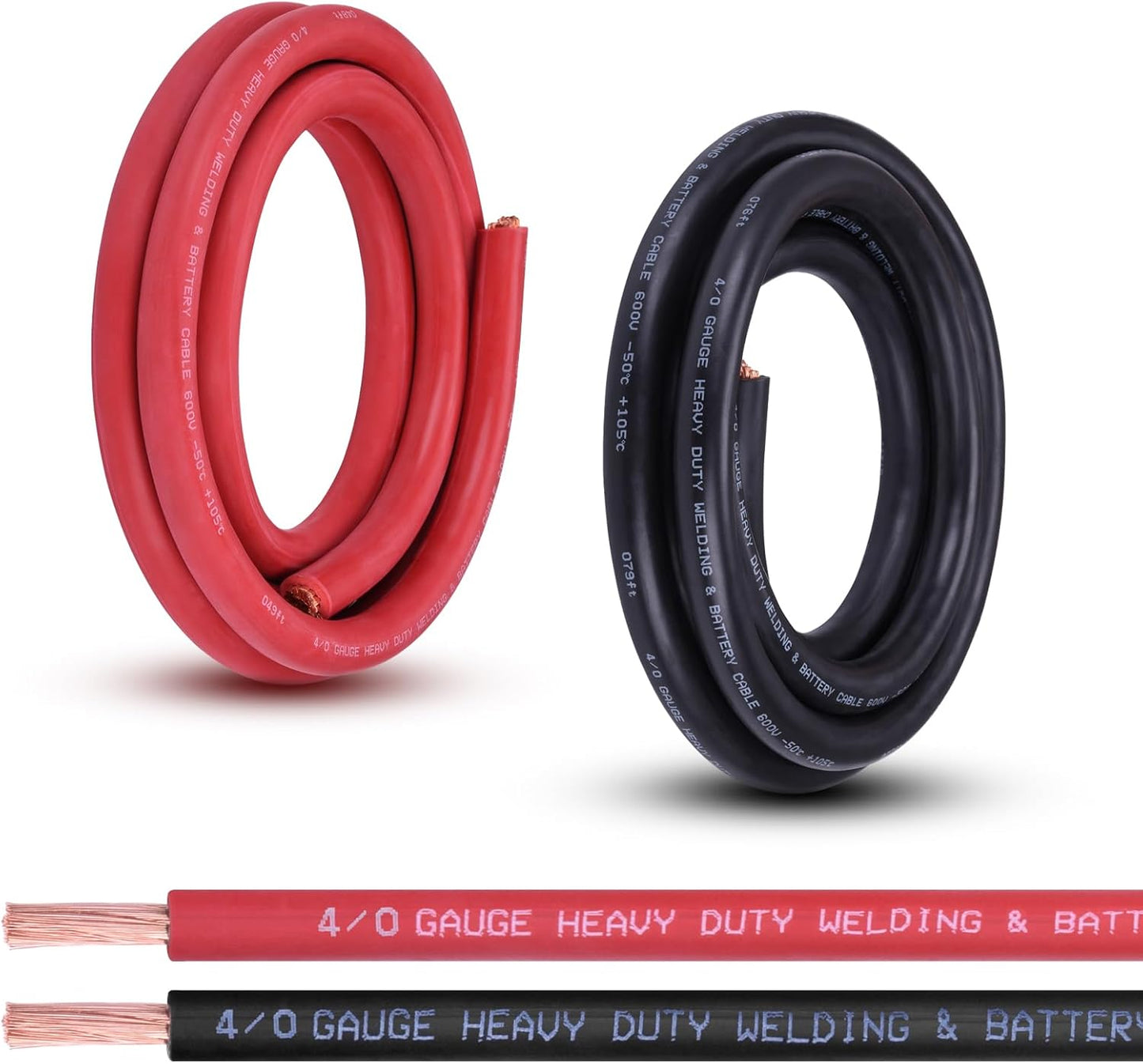 4/0 Gauge Battery Cable for Automotive, Solar, and Generators