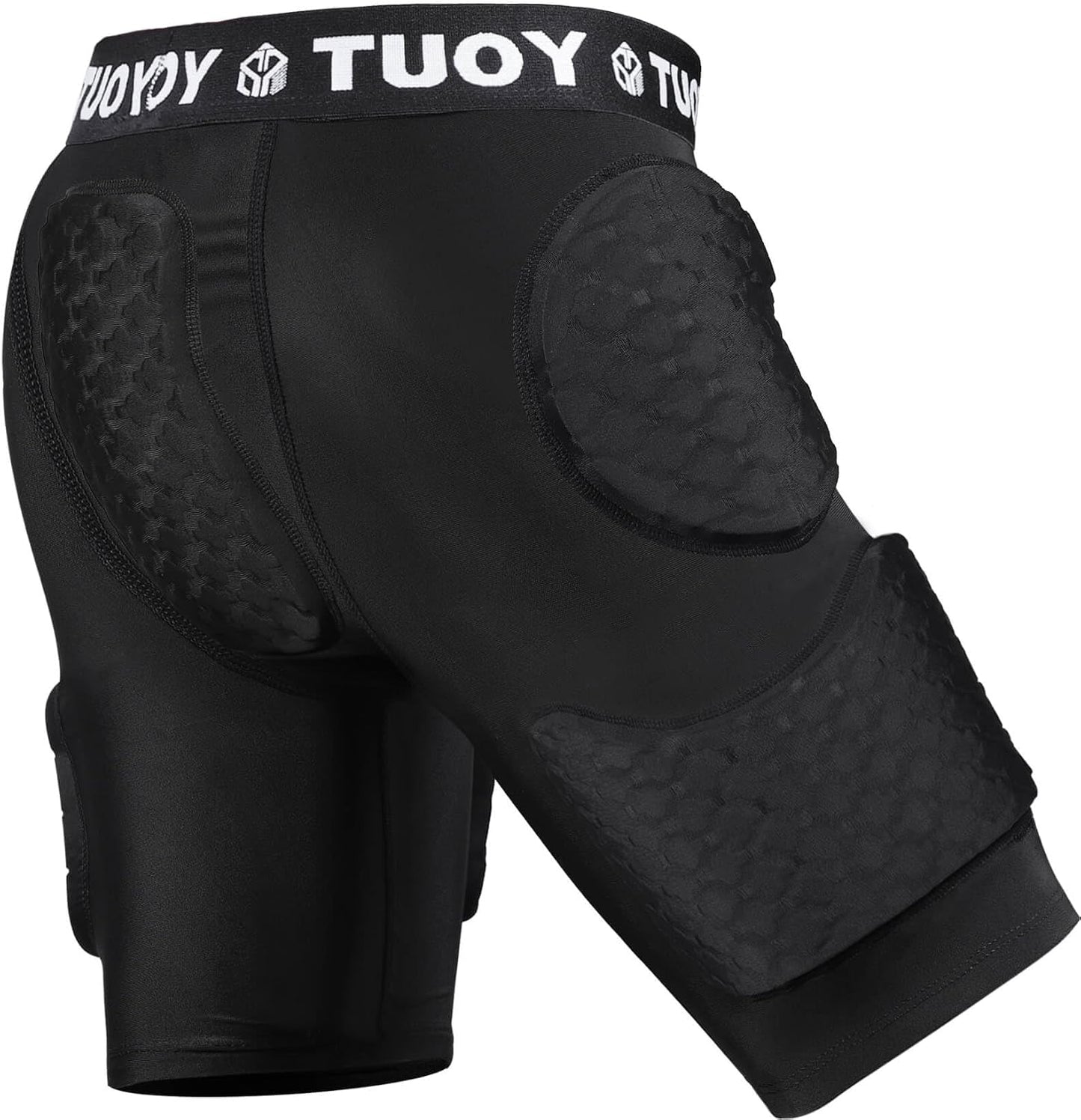 TUOY Adult Padded Compression Shorts for Football and Sports