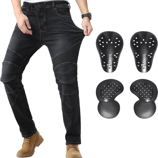 CTBQiTom Men's Motorcycle Pants with CE Armor for Safety
