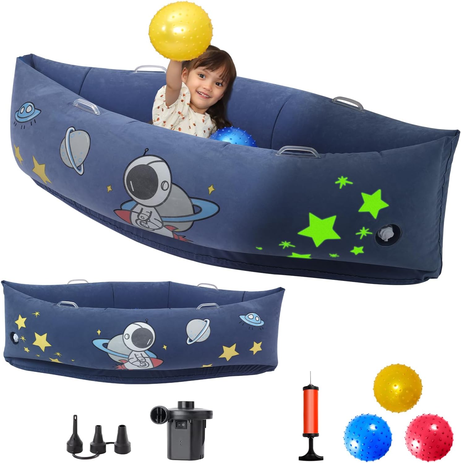 Space Pattern Sensory Canoe Set for Kids