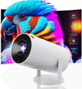 4K 1080P Full HD Mini Projector with WiFi6 and Bluetooth - Portable 4K