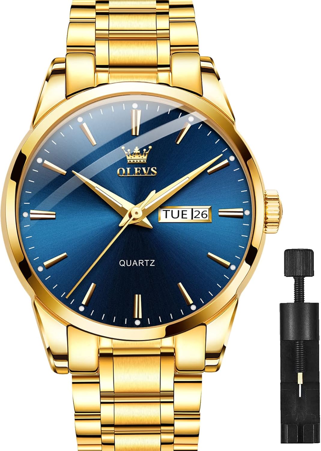 OLEVS Classic Men's Date Watch, Waterproof & Luminous, Business Timepiece | XQIYI