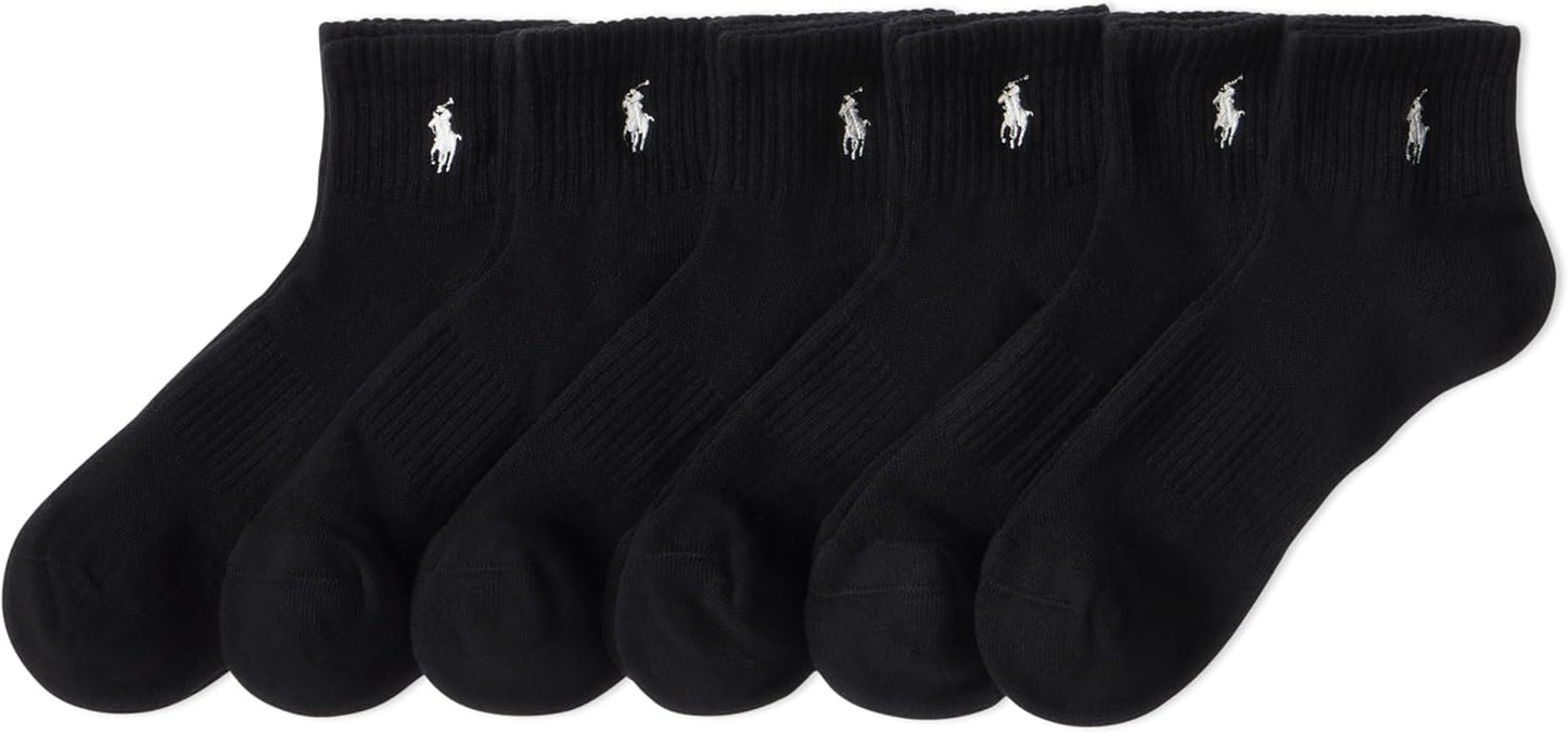 Polo Ralph Lauren Men's Athletic Performance Cotton Ankle Socks