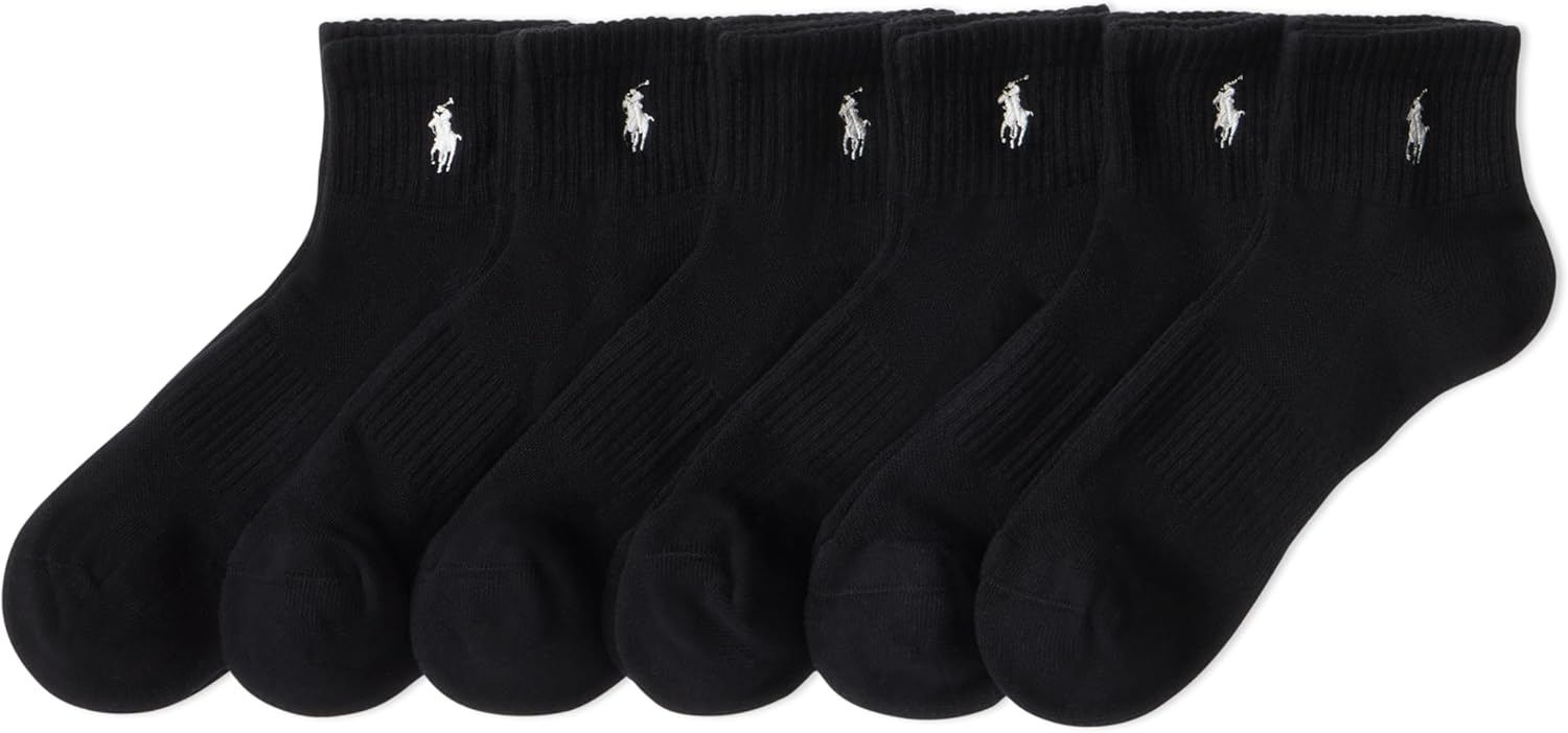 Polo Ralph Lauren Men's Athletic Performance Cotton Ankle Socks