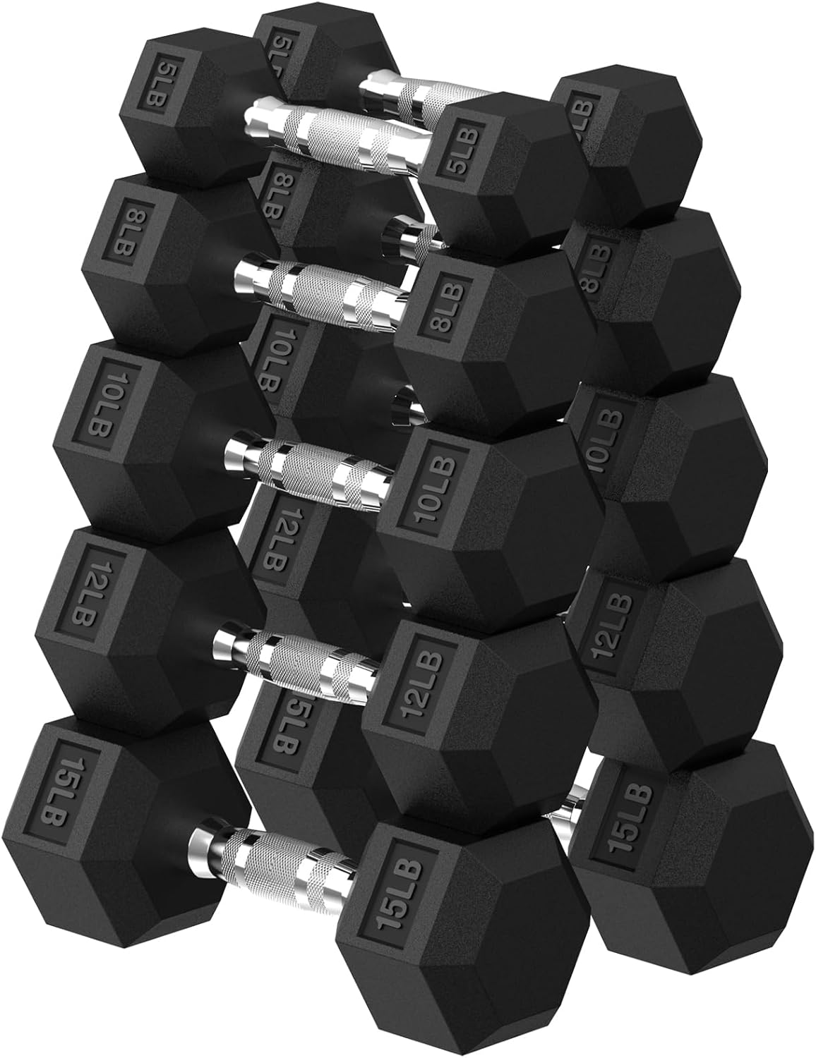 Hex Dumbbell Set for Home Gym - 45 to 480 lb Weights