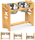 Vantic Elevated Dog Bowls Adjustable Raised Dog Bowl Stand - Better