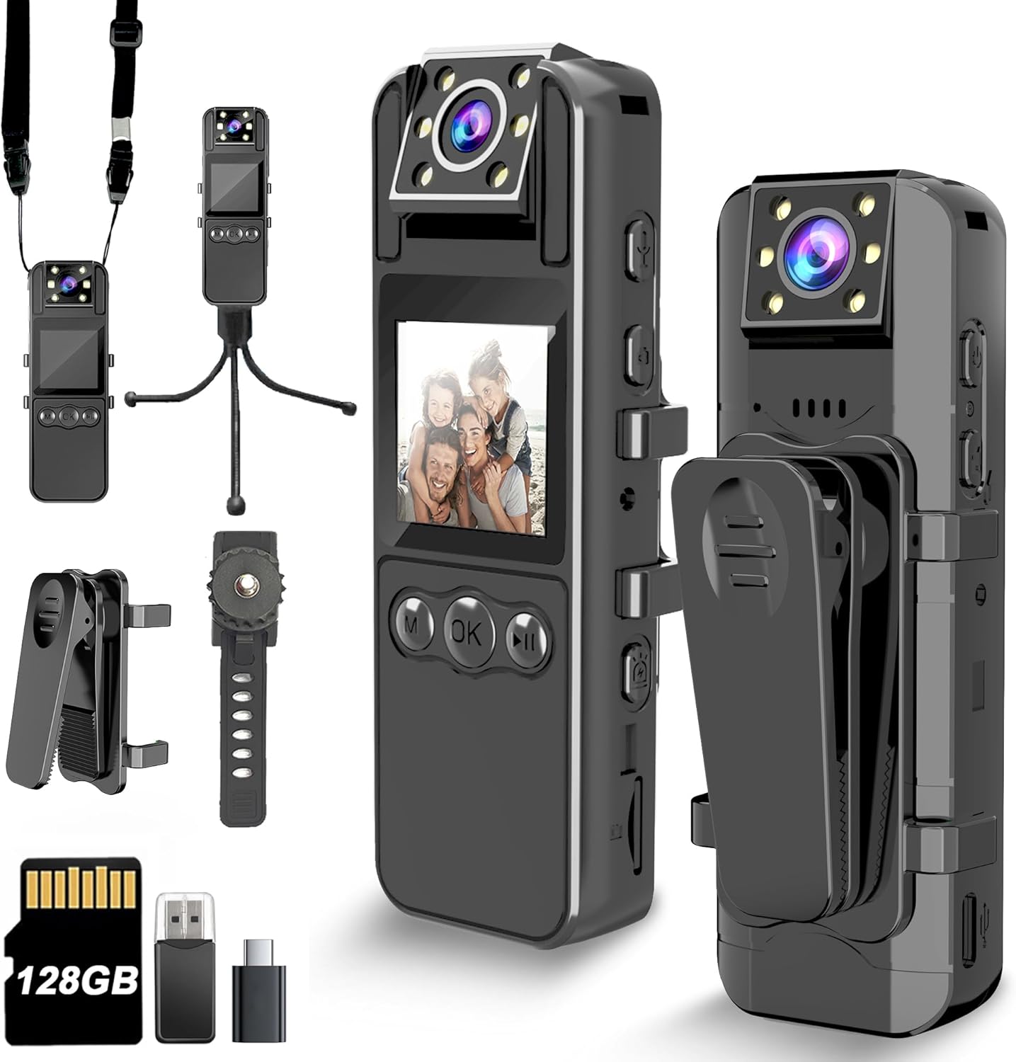 Body Camera with Audio and Video Recording - HD 1080P