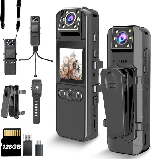 Body Camera with Audio and Video Recording - HD 1080P