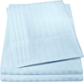 Dobby Stripe Queen Sheets - 6 Piece Deep Pocket Sheet Set