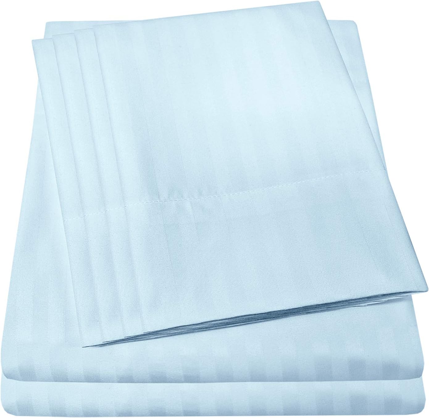 Dobby Stripe Queen Sheets Set - 1500 Supreme Microfiber Luxury